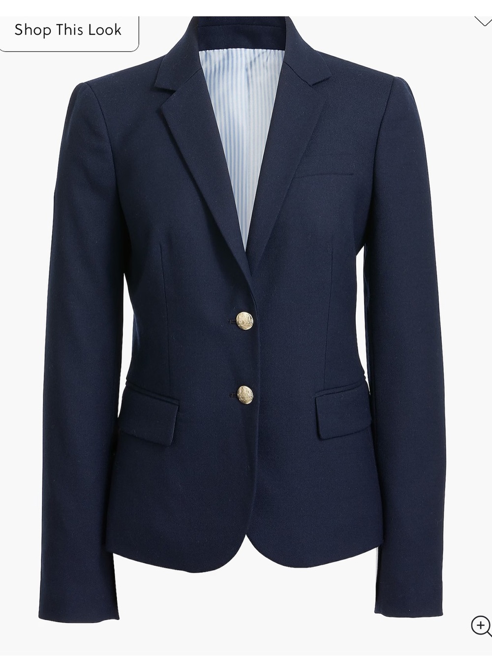 NWT J.Crew size 14 navy blue school boy blazer